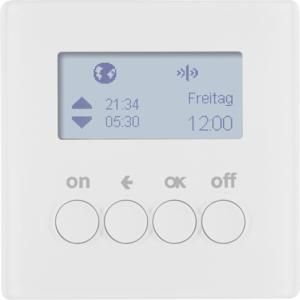 Schakelklok-opzetmod. KNX-RF berker Q.1/Q.3/Q.7 polarwit