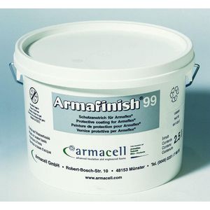 Emmer a 2,5ltr. beschermende verf wit Armafinish-99 tbv ARMAFLEX VVE=4