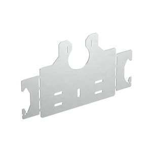 Montageplaat voor flex buis 50mm alu zuil vrijstaand