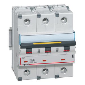 Installatieautomaat 3-polig D-karakteristiek 125A 10000A/16kA DX³ DIN