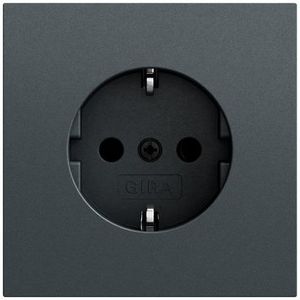 wandcontactdoos met randaarde System 70 antracit(gel.)