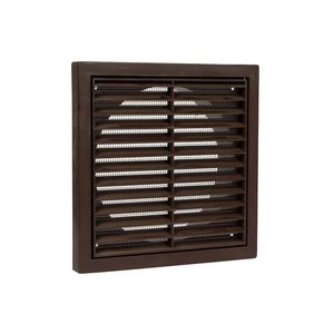 Ventilatierooster vlak Ø150mm bruin