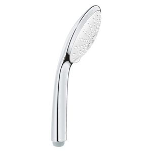 Euphoria 110 massage handdouche chroom met 3 straalsoorten sproeiplaat wit