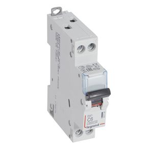 Installatieautomaat MCB DX³ 1-polig + Nul C-karakteristiek 6A 6000A