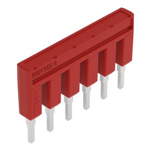 Brug 6-voudig geisoleerd rood 2002-406/000-005 VVE=25