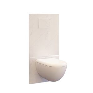 Closetelement met vermaler  SANIWALL UP Style Evo carrara marmer