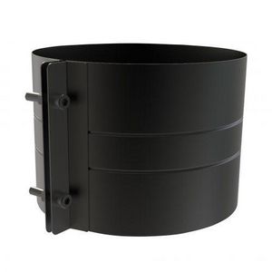 DW Ø125mm Brede klemband zwart
