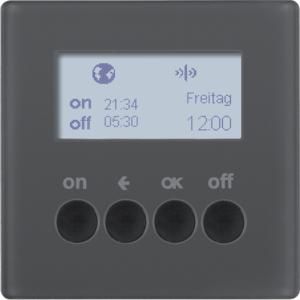 Schakelklok-opzetmod. KNX-RF berker Q.1/Q.3/Q.7 antraciet