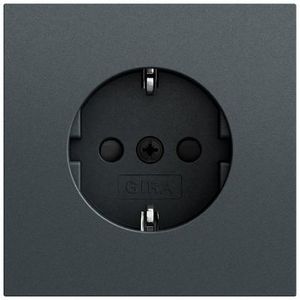 wandcontactdoos met randaarde Safety Plus SRK System 70 antracit(gel.)