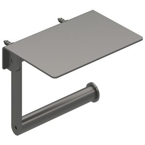 Toiletrolhouder platteau geborsteld metal black PVD