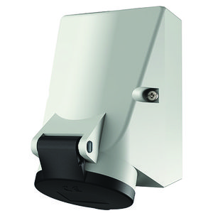 Wandcontactdoos 16A 7-polig  7H 500V IP44 HW/VN