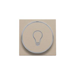 Afwerkingsset doorschijnende ring lampsymbool 6A champange c