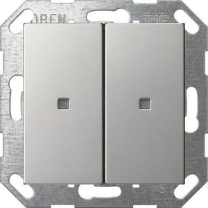 Drukc. wip 2-v OneKNX System 55 edelstaal