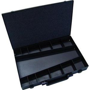 Metalen koffer leeg 13-vaks 50x400x250mm met handgreep
