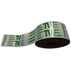 Lengte a 250m. Waarschuwingsband - No. 26/Opgelet TV Kabel