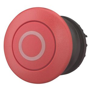 Paddestoeldrukknop rood 0 terugverend 216721