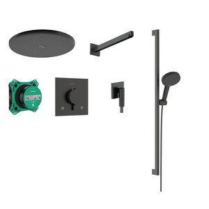 Raindance Alive S Design doucheset 300 1 straalsoort met Ecostat Comfort E incl. iBox universal 2 Brushed Black Chrome