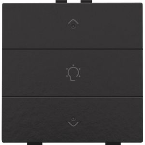 Enkelvoudige dimbediening Home Control leds piano black