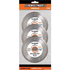 Set a 3st. Hi-Ceramic 3-in-1 voordeelset 125mm asgat 22.23mm