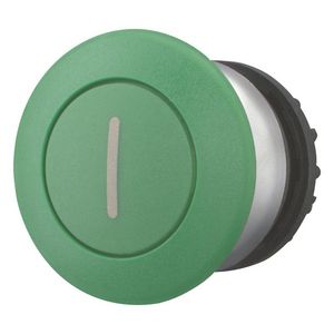Paddestoeldrukknop groen I terugverend M22-DP-G-X1