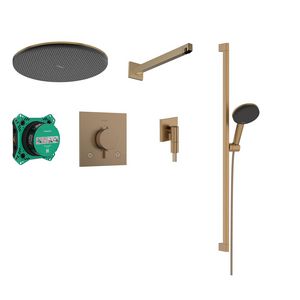 Raindance Alive S Design doucheset 300 1 straalsoort met Ecostat Comfort E incl. iBox universal 2 Brushed Bronze