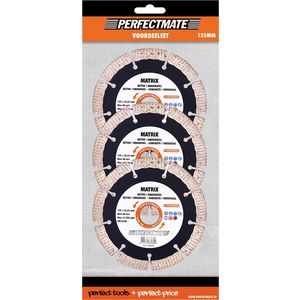 Set a 3st. Matrix asgat 3-in-1 voordeelset 125mm asgat 22.23