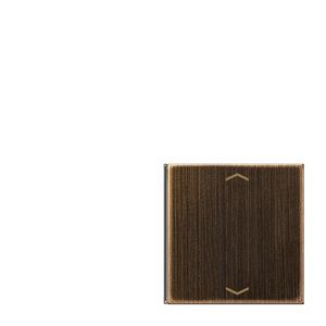 Tastafdekking lb/ro pijl LS messing ant. KNX