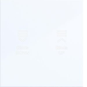 Afdekking KNX taster 1-v. met achtergrondverl. A.x/C.x wit g