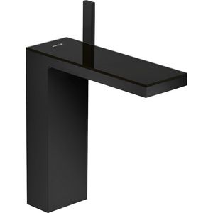 AXOR MyEdition 1-hendel wastafelmengkraan 230 met afvoerplug mat zwart/zwart glas