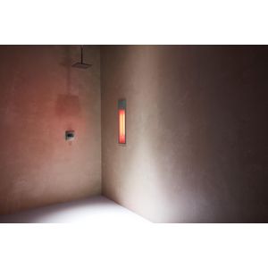 Sunshower SQUARE inbouw PURE 2.0 Organic Grey 20x62x10cm infrarood