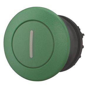 Paddestoeldrukknop groen I terugverend M22S-DP-G-X1 VVE=5