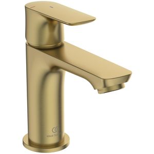 Connect Air wastafelmengkraan zonder waste bluestart brushed gold (mat goudkleurig)