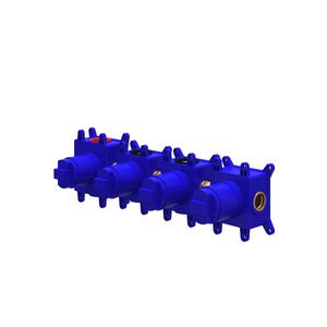 Inbouwbox t.b.v. inbouwthermostaat met 3 stopkranen symmetry