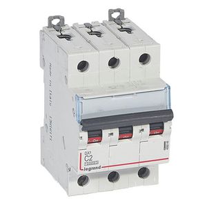Installatieautomaat MCB DX³ 3-polig C-karakteristiek 2A 10000A