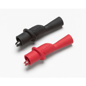 Krokodillen klemmen set rood / zwart voor meetpennen