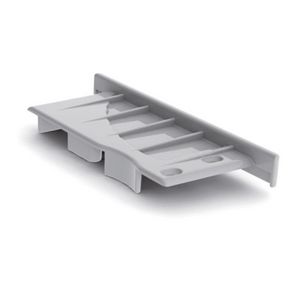 Eindkap muur met kabelgat rechts PVC 46290192