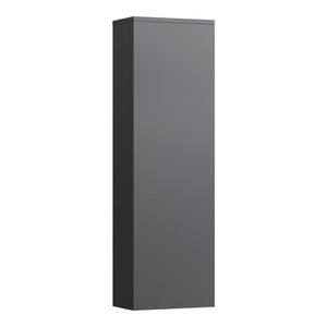 H. kast 1300x235mm scharnierz. l 1 deur en 4 glazen legpl.
