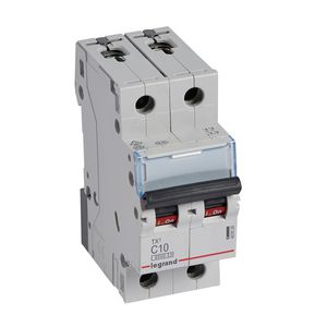 Installatieautomaat MCB TX3 2-polig C-karakteristiek 10A 6000A