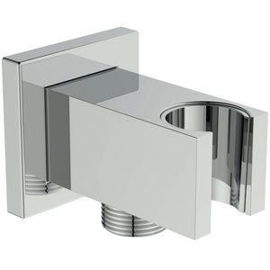 IRAIN WALL BRACKET SQR 1/2"CONN CHR chroom