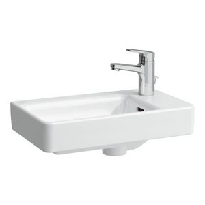 Pro S-sym. fontein 480x280mm wit m.kraangat plateau RE