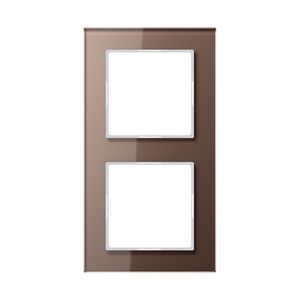 Afdekraam 2-voudig Acreation glas mokka