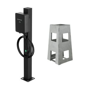 Montagepaal incl Sokkel incl Enphase Kabel montageplaat