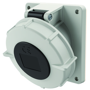 Inbouwwandcontactdoos 32A 4-polig  7H 500V IP67 TwinCONTACT