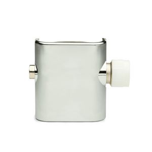 Ventielset haaks (muuraansluiting) met rechte afdekkap chroom 0099