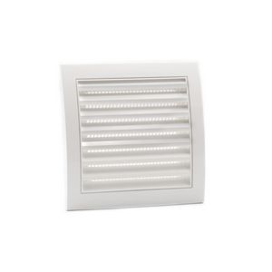 Ventilatierooster 148x153mm wit