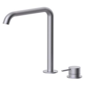 2-gats wastafelmengkraan INOX TECH z. lediging INOX051AC