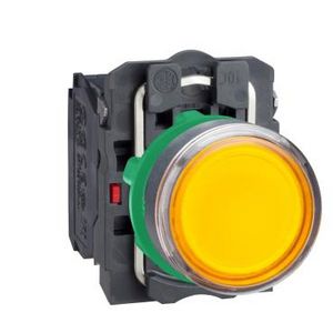 Drukknop Verlicht Verzonken Terugvering 22mm Oranje