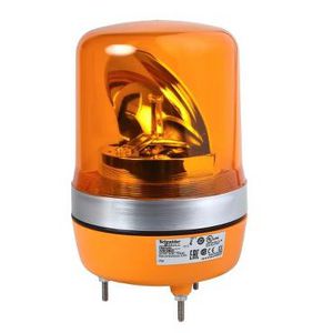 Draaiende spiegel Ø106mm 24V Oranje