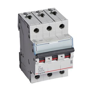 Installatieautomaat MCB TX3 3-polig C-karakteristiek 10A 6000A