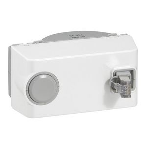 Connector RJ45 Cat. 6 m haspel wit Mosaic